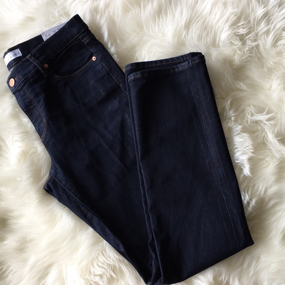 LOFT modern straight jeans